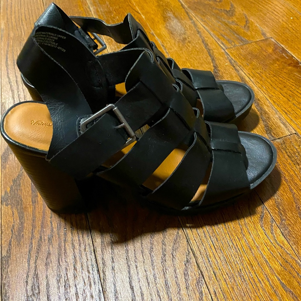 Woman black heels